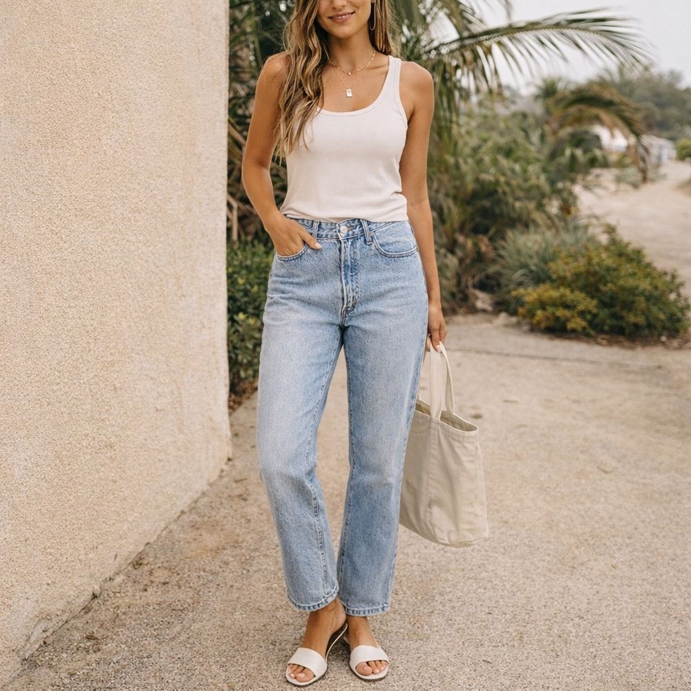 Abercrombie & Fitch Light Blue Straight Leg Jeans